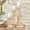 White Wash, variant on Candle Holder Stand Wooden,Pillar Candle Holder,Unity Candle Holders,Rounded Turned Colums,Country Style Ideal for Gift,Wedding,Christmas,Party,Home - 10,8,6 Inch- Set of 3 -Antique White