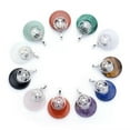 thumbnail image 2 of 1X Lucky Coin Ring Tree of Life Lotus Yoga Chakra Pendant Crystal Healing Reiki, 2 of 5