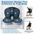 thumbnail image 7 of Seat Cushion for Car Chair, Memory Foam Lumbar Support for Long Sitting, Supportive Lumbar Cushion, Non-Slip Cushion with Removable Cover for Car, Office, and Home Use, 7 of 7