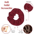 thumbnail image 5 of Set of 2 Solid Scrunchies (Burgundy), 5 of 6