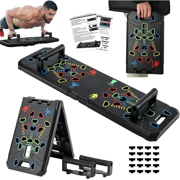 Tabla para flexiones Push Up Board equipamiento multifuncional para entrenamiento en casa ejercicios de pecho y brazos para hombres y mujeres