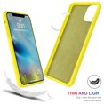 thumbnail image 3 of TORUBIA For iPhone 11 Pro 5.8 Inch Back Case Slim Fit Soft TPU Phone Case Built-in Velvet Material Anti-Scratch Protective Cover,Can effectively extend service life Lemon yellow, 3 of 8