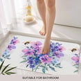 thumbnail image 3 of Purple Pink Flowers Door Mat&nbsp;Indoor Outdoor Entrance, Non Slip Rug for Kitchen Bathroom Entryway Rug, Farmhouse Watercolor Floral Washable Doormat Floor Mat for Office Home Decor 24x36 Inch, 3 of 8