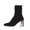 #2 Black, variant on Taqqpue Boots for Women,Keep Warm Winter Ankle Boots Solid Color Pointed Toe Back Zipper Heel Low Heel Ankle Boots