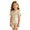 X152 Coffee, variant on Glisme Girls Outfit Set Striped Print Short Sleeve Crew Neck Tops With Shorts Outfit Quick Dry Girls Set Size 3-4 Years Coffee
