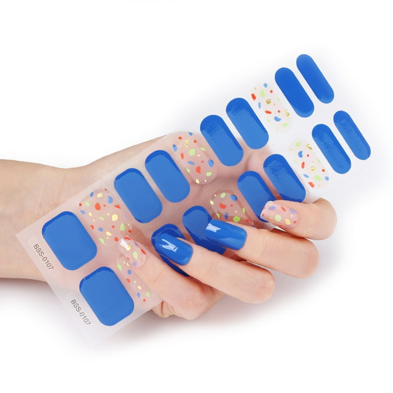 Semicured Gel Nail Stickers UV/LED Lamp Required 20 Gel Nail Polish Wraps  Fashion Design Gel Nail Art Stickers for Women