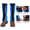 thumbnail image 4 of Ettsollp 1 Pair Outdoor Leg Gaiter Adjustable Waterproof Men Women Hiking Climbing Snow Skiing Hunting Snake Guard Snow Boot Shoe Gaiter Leg Protector Cover, 4 of 8