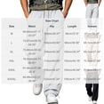 thumbnail image 3 of Kctiaxy Plus Size Pants for Men Summer Cargo Sweatpants Elastic Waist Drawstring Jogger Pants, 3 of 9