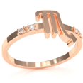 thumbnail image 2 of Scorpio Zodiac Sign Diamond Ring In Solid 14k Rose Gold, 2 of 6