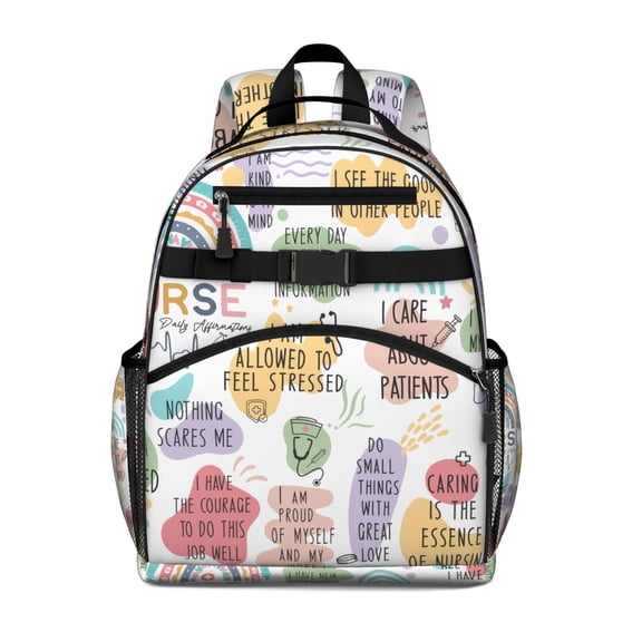 Nursing Backpack for Teens - Waterproof & Breathable Nurse Life Backpack with Adjustable Straps & Multiple Pockets