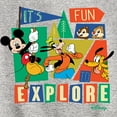 thumbnail image 3 of Disney - Its Fun To Explore - Toddler & Youth Crewneck Fleece Sweatshirt, 3 of 5