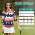 thumbnail image 7 of Uorisanigo Golf Ball Women's Dry-Fit Golf Polo Shirts Comfortable Fashionable Long Sleeve Golf Polo Shirts Quarter Zip Fashion 3/4 Sleeve Versatile Workout Tops for Women Size S, 7 of 7