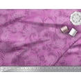 thumbnail image 2 of Soimoi Velvet Fabric Paisley & Floral Artistic Printed Craft Fabric by The Yard 58 Inch Wide, 2 of 3