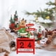 thumbnail image 4 of onlyliua para El Hogar Adornos Navideños Marionetas de Madera Navideñas Adornos de Decoración de Escritorio Navideño Adorno de Cuenta Regresiva, 4 of 6