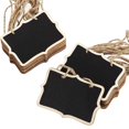 thumbnail image 1 of Chalkboard Tags Hanging Wooden Chalkboard Signs 3.35 x 2.36 Inch Mini Wood Chalkboard Labels Rectangle Blackboard Tags, 1 of 5