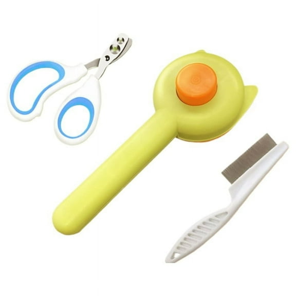 Baoyemes 3Packs Pet Grooming Kit, Nail Clipper, Deshedding Brush & Flea Comb – All-in-One Essential Tools for Dogs & Cats, Safe & Easy Grooming Supplies for Healthy Fur & Skin