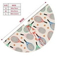 thumbnail image 3 of Picia Cute Tennis Racket Print Christmas Tree Skirt , Christmas Tree Skirt Ornaments for Merry Christmas Holiday Party Decorations Indoor Outdoor-36", 3 of 7