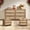 Reclaimed Caramel Oak, variant on SICOTAS Boho 6-Drawer Dresser & Nightstands Set - 3PC Coastal Farmhouse Furniture Set with Spacious Storage&USB/Type-C Charging Stations for Bedroom Entryway Living Room, Black Oak