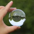 thumbnail image 3 of Clear Glass Crystal Ball Healing Sphere Photography Props Lensball Decor Gift, 3 of 5