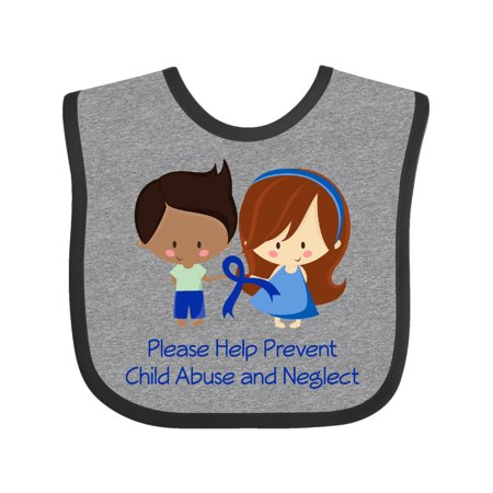 

Inktastic Child Abuse Prevention support Gift Baby Boy or Baby Girl Bib
