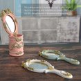 thumbnail image 3 of 1Pc Style Handheld Mirror Women Cosmetic Mirror Home Makeup Tool, 3 of 3
