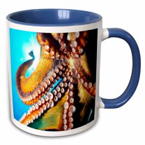 3drose, a Giant Hawaiian Octopus, 11oz Two-tone Blue Mug