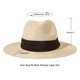 thumbnail image 2 of Sombrero JOYEBUY con pajita de verano plegable, Fedora UPF50, color caqui, 2 of 7