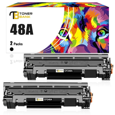 Toner Bank Compatible Toner for HP 48A CF248A Laserjet Pro M15w MFP M29w M28w M15a M28a M29a M16a M16w M15 M29 M28 M31 Printer Ink (Black  2-Pack) Included: 2 Black compatible 48A toner replacement for hp 48a black laserjet toner cartridge  cf248a Page Yield: 1 000 pages per 48A CF248A hp48a black cartridge (Letter/A4  at 5% coverage) Color: Black Compatible for Printer: HP LaserJet Pro M15w Toner Printer  HP LaserJet Pro MFP M29w Toner Printer  HP LaserJet Pro MFP M28w Toner Printer  HP LaserJet Pro MFP M30w  HP LaserJet Pro MFP M31w  HP LaserJet Pro M15a  LaserJet Pro M16a  LaserJet Pro MFP M28a  LaserJet Pro MFP M29a Printer Toner for laserjet 48A toner cartridge M29w toner cartridge M15w toner cartridge