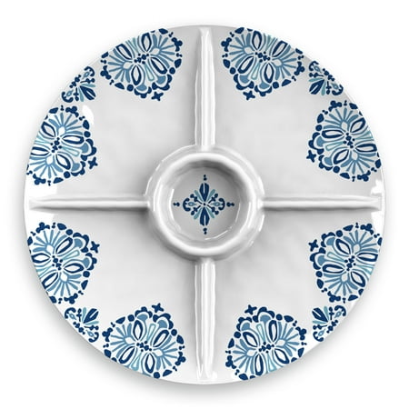 - Better Homes & Gardens Milani Melamine Divided Server Plate