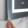 thumbnail image 5 of Blossom Rigel 20" LED Medicine Cabinet | Right Hinge | Aluminum Frame | Adjustable Shelves | Smart Memory, 5 of 11