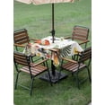 thumbnail image 4 of Outdoor Tablecloths with Umbrella Hole & Zipper, Spring Mushrooms 54x54 Inch Square Tablecloths, Farmhouse Pastoral Botanical Watercolor Waterproof Table Cloth, Patio/Pool/Picnic Table Covers, 4 of 8
