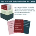 thumbnail image 3 of Kit de tarjetas para entrevistas con historias de vida JOSMAX, 150 unidades, con pregunta, 3 of 7