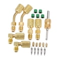 thumbnail image 1 of Kit adaptador R410A Kit adaptador de puerto de vacío de carga para minisplit Reemplazo de cobre para servicio de refrigeración, 1 of 8