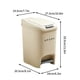 thumbnail image 3 of Large Capacity Household Kitchen Trash Can With Lid And Foot Pedal, 3 of 3