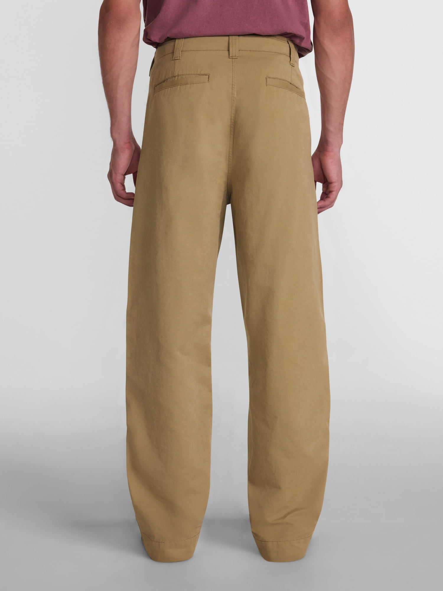 No Boundaries Baggy Chino Pants, 30'' Inseam, Men’s Waist Sizes 28-44