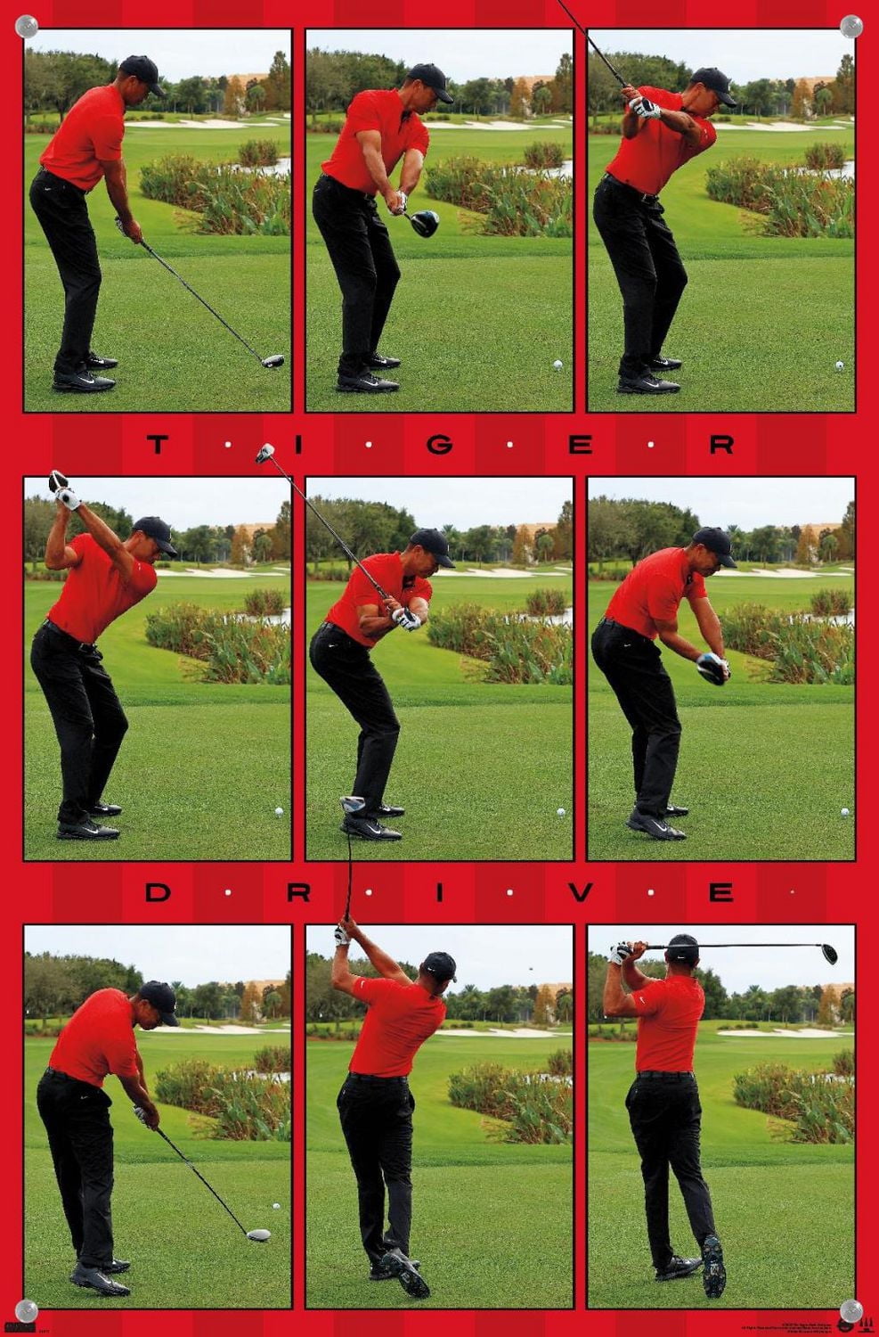 Tiger Woods - Drive Wall Poster, 22.375" x 34"