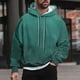 thumbnail image 1 of Sudadera con capucha para hombre, estilo casual, con cuello redondo, estampado, manga larga, blusa de poliéster, 1 of 6