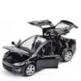 thumbnail image 5 of Modelo de coche de aleación Tesla Model X, escala 1:32, morado, 5 of 5
