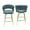 7#Blue, variant on DUOSONG White Dining Chairs Set Of 2, Mid-Century Modern Dining Chairs, Kitchen Dining Room Chairs, Curved Backrest Round Upholstered Boucle Dining Chair With Black Metal Legs White+Black Velvet