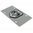 thumbnail image 3 of Dodge Ram Logo License Plate (Silver On Chrome), 3 of 3