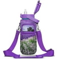 thumbnail image 1 of Lavender Half Gallon Water Bottle with Sleeve - BPA Free Water Bottle 64 OZ - with Time Marker Leakproof Water Jug - Motivational Workout Water Bottle for Office Gym Outdoor Hiking Travel, 1 of 6