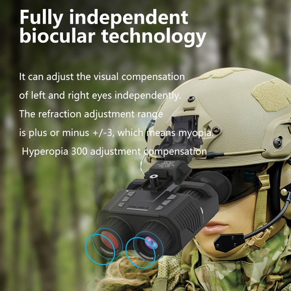 JIFON Dual Screen Night Vision Binoculars with Head Mounted Goggles for Military Game Hunting