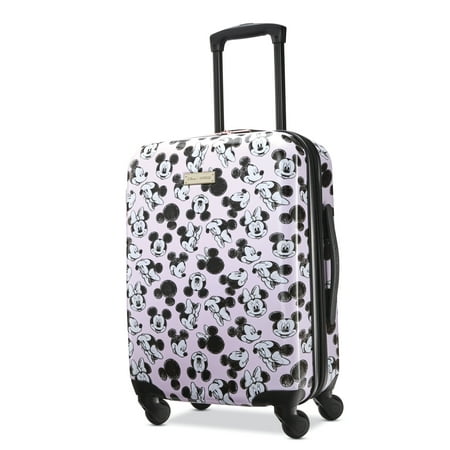 American Tourister Disney Minnie Mouse Loves Mickey Mouse 21-inch Hardside Spinner, Carry-On Luggage, One Piece