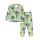 thumbnail image 1 of Fotbe Shell Clam Conjunto de Pijama de Manga Larga para Mujer con Estampado, Ropa de Dormir de 2 Piezas, Conjunto de Casa Suave y Cómodo con Bolsillos-Medium, 1 of 7