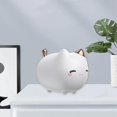 thumbnail image 5 of LED de dibujos animados con sensor táctil de animales de silicona luz RGB que cambia color para niños, bebés, niños, habitación, lámpara, Forma de gato Salvador Luz de noche, 5 of 5
