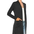 thumbnail image 5 of Women's Casual Open Front Long Sleeves Loose Fit Side Pockets Cardigan, 5 of 6
