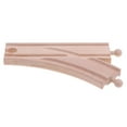 thumbnail image 3 of Bunblic 4-6pack Wooden Trains Railway Compatible Accessories MMF Curved Switch Track 4 Pcs, 3 of 8