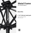 thumbnail image 4 of Yescom 9Ft Solar Powered 32 LED Lights Patio Umbrella With Crank Tilt UV30+ Outdoor Deck Beach Cafe Garden (Pack of 2) Yescom Modern, 4 of 11