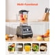 thumbnail image 4 of VEVOR Licuadora de 61 oz y 1400 W para batidos Licuadora procesadora de alimentos para cocina, 4 of 9