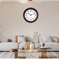 thumbnail image 6 of 12 Inch Wall Clock Battery Operated Silent Non-Ticking Analog Wall Clock Vintage Retro Rustic Style Decorative for Living Room Kitchen Home Office(Bronze), 6 of 7